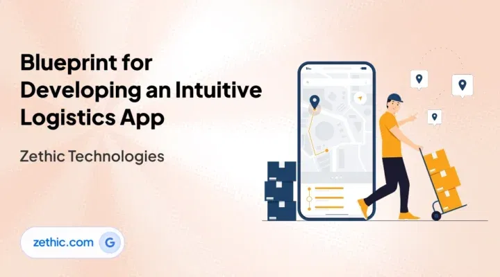 Logistics app development company in Bangalore building intuitive apps with logistics software development services, user interface design, and Zethic Technologies expertise